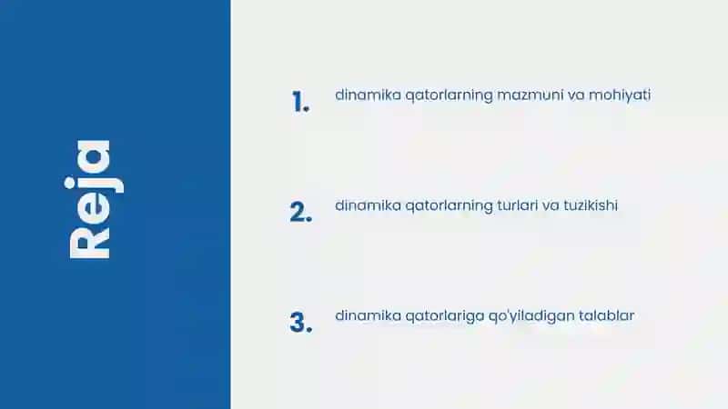Dinamika Qatorlarining Mazmuni 2