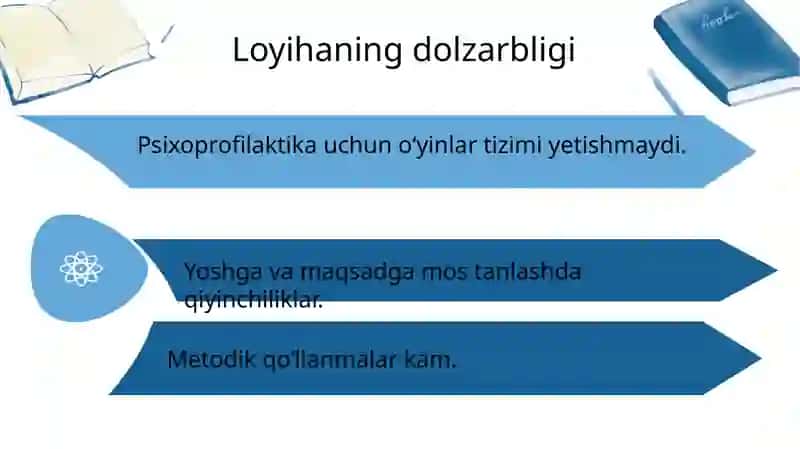 Psixoprofilaktik tadbirlar  uchun o’yinlar 2