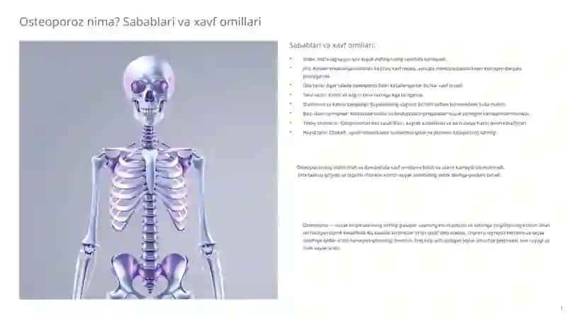 Vitaminlar va Osteoporoz davolash vositalari 2