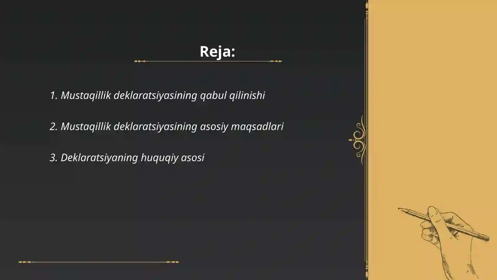 Mustaqillik deklaratsiyasi va uning tarixiy ahamiyati 2
