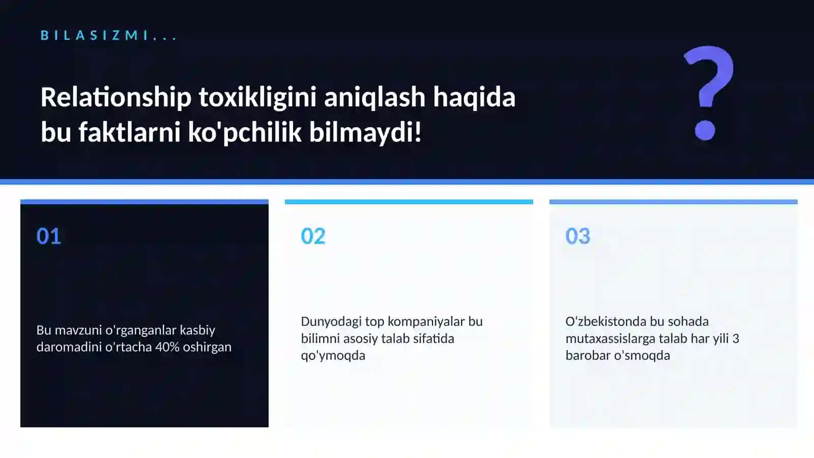 Relationship toxikligini aniqlash 2