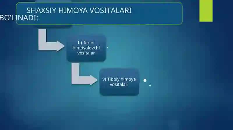Shaxsiy himoya vositalari. 2