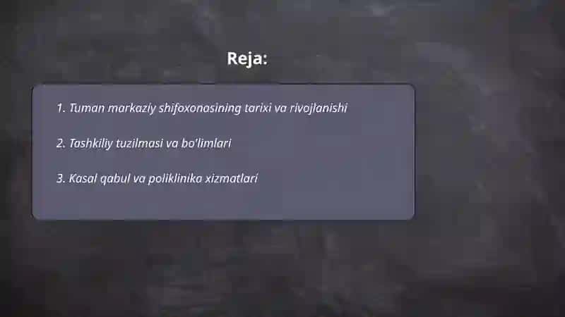 Tuman markaziy shifoxonasi 2