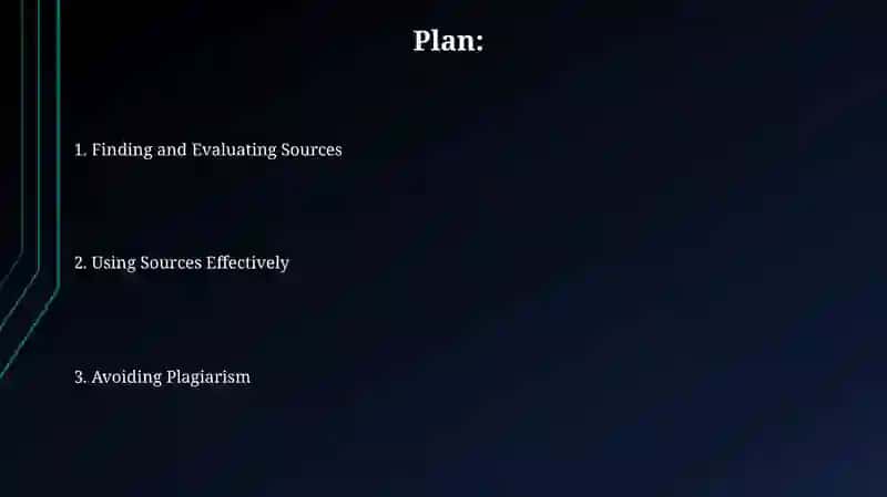 Working with sources 2