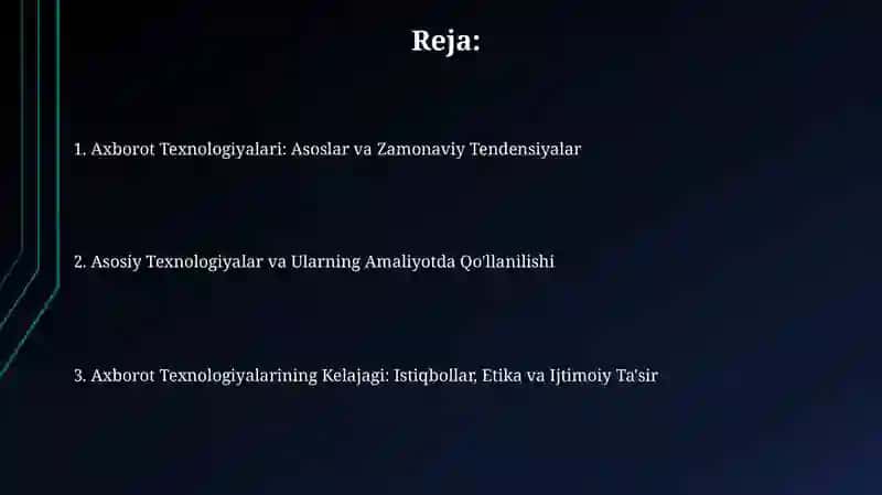 Axborot Texnologiyalari 2