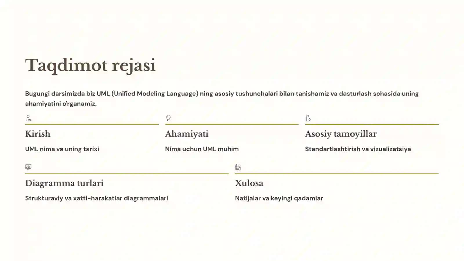 UML tiliga kirish 2