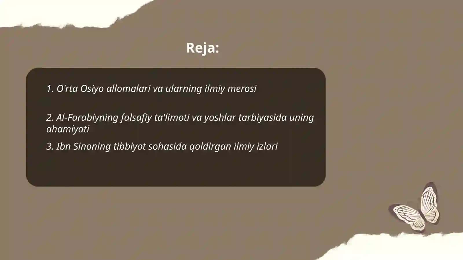 O'rta Osiyo allomalari ilmiy merosi va yoshlar tarbiyasi 2