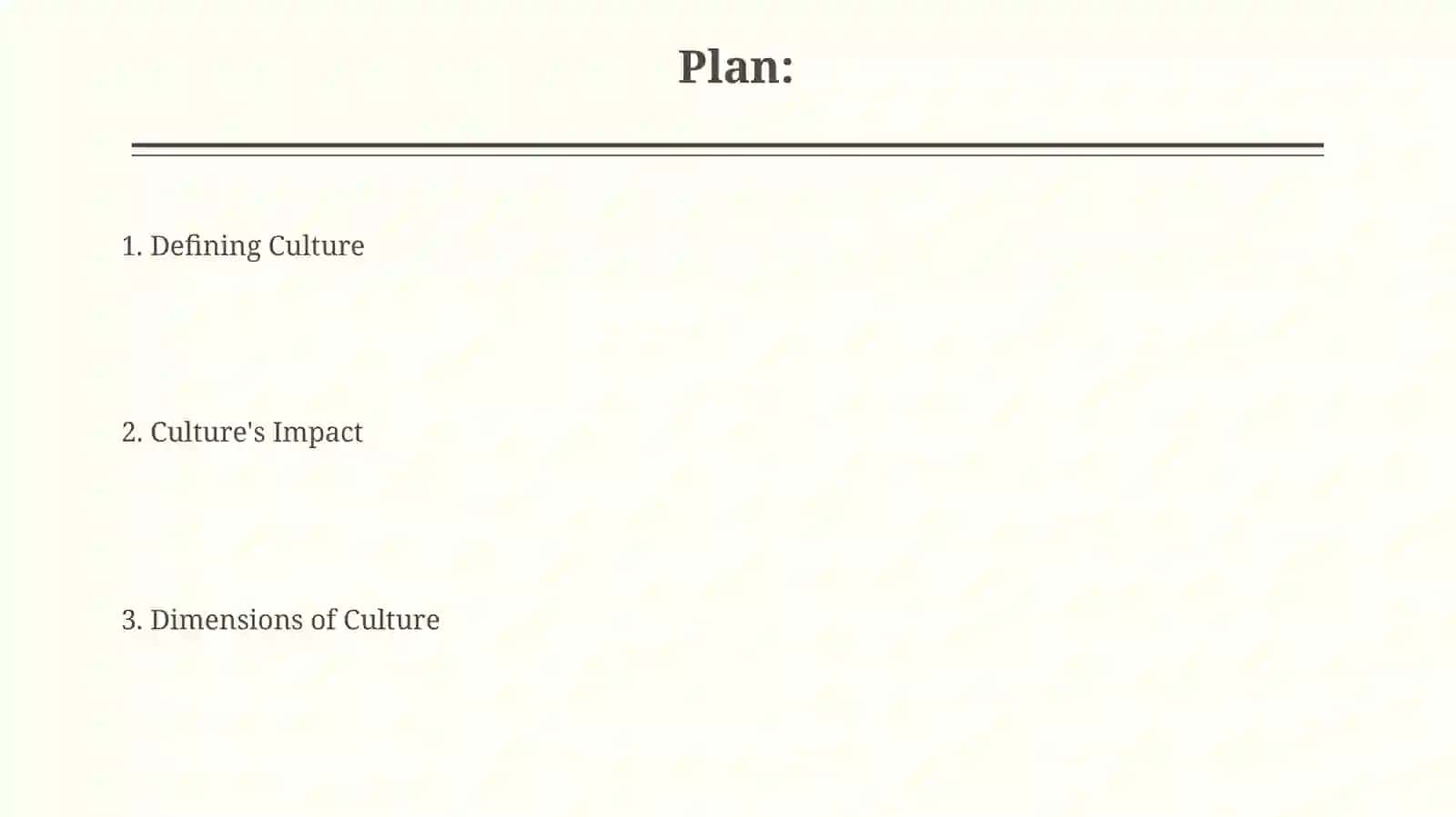 Dimensions of Culture 2