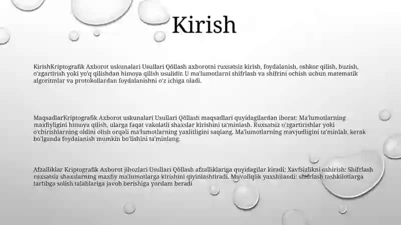 Kriptografik Axborot Xavfsizligi Usullarini Qõllash 2