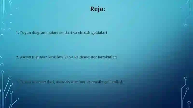 Oddiy tugun chizmasini bajarish 2