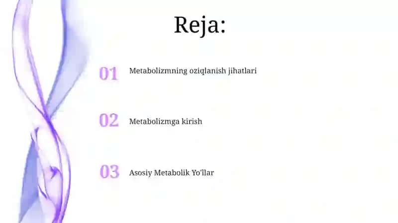 Metabolik yo'llar 2