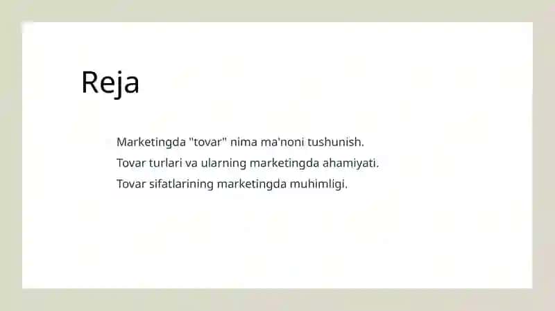 Marketing va Tovar 2