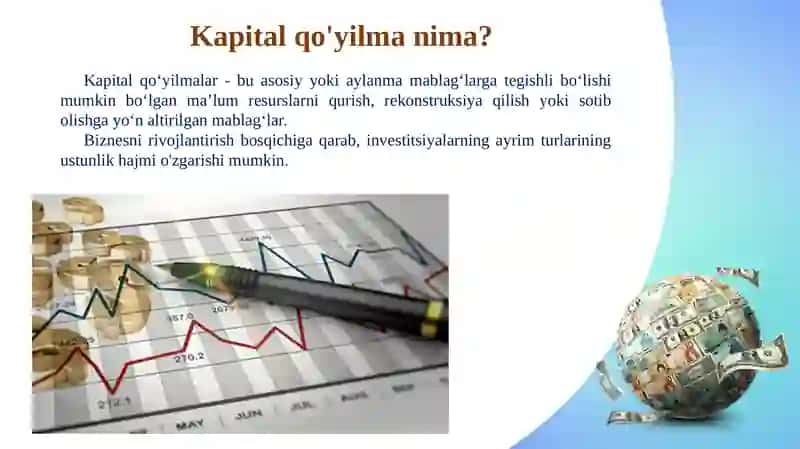 Kapitalqo’yilmalar va kapital bozori 2