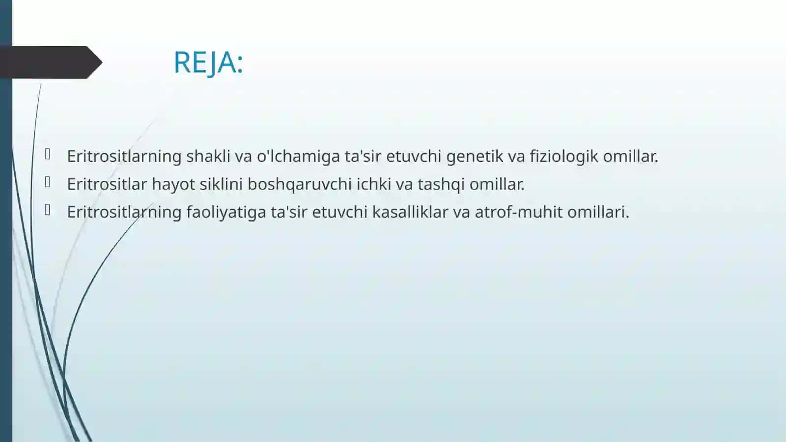 Eritrositlarga taʼsir etuvchi omillar 2