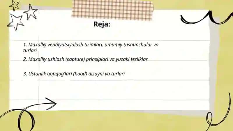 Maxalliy ventilyatsiyalash tizimlari 2