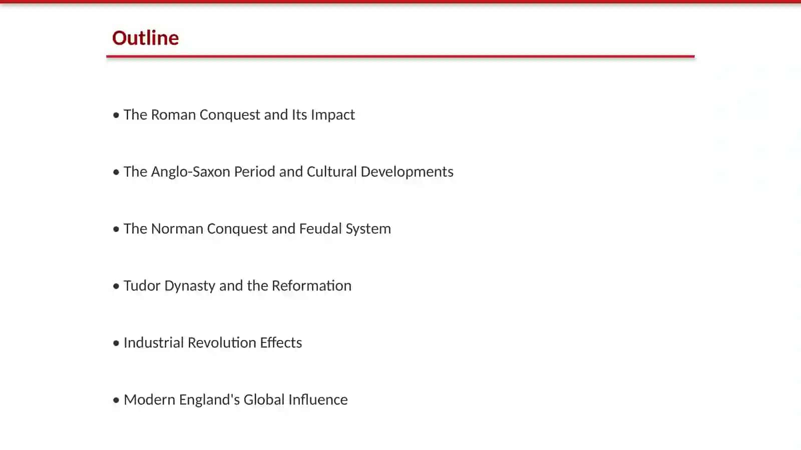 the history of England 2