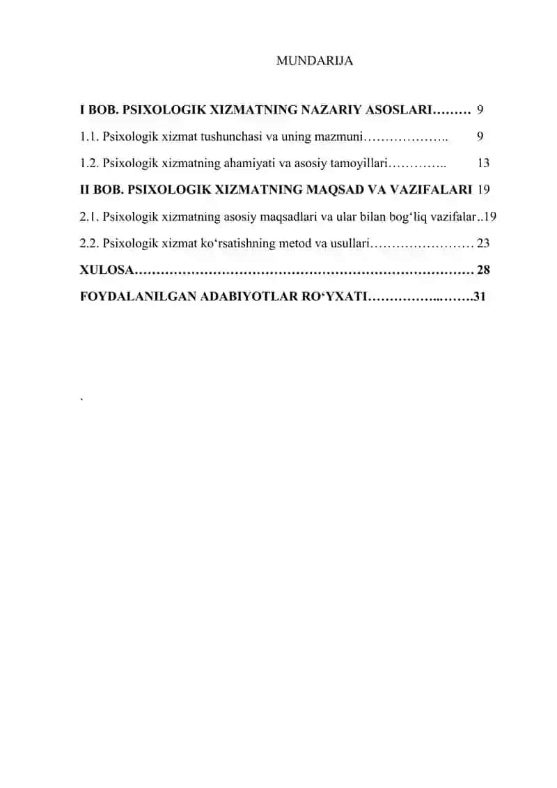 psixologik xizmat maqsad va vazifasi. 2