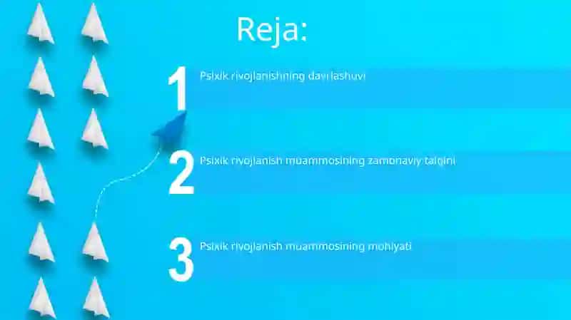 Psixik rivojlanish va uni davrlashtirish muammosi 2