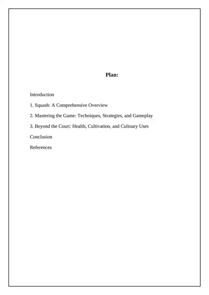 Squash: A Comprehensive Overview 2