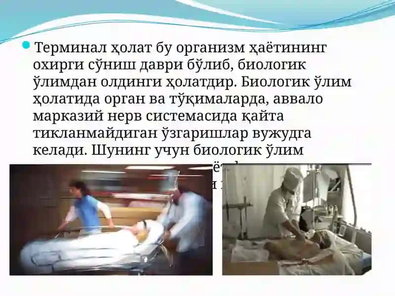 Терминал ҳолатлар 2