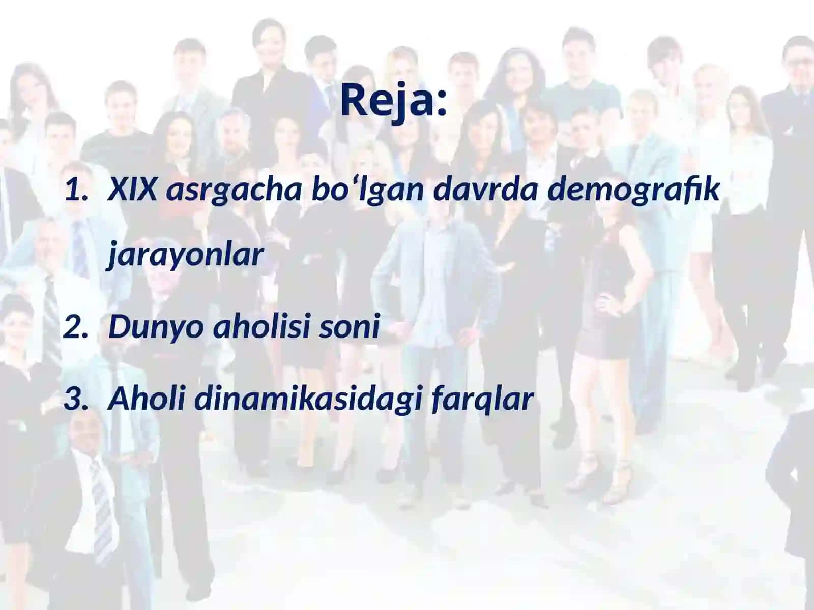 Jahon aholisi soni va uning ko‘payishi 2