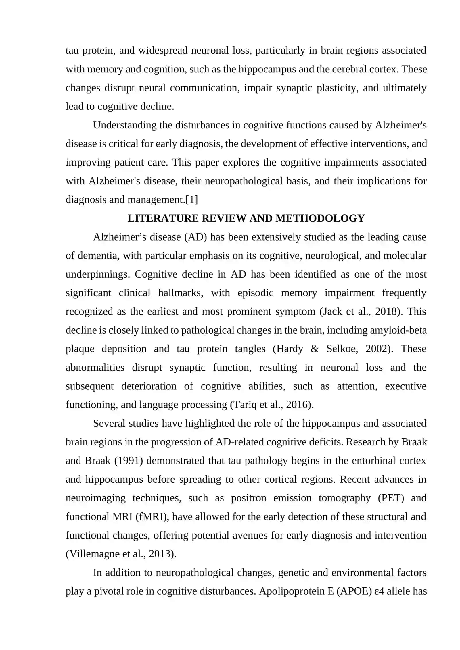 DISTURBANCES IN COGNITIVE FUNCTIONS IN ALZHEIMER'S DISEASE 2