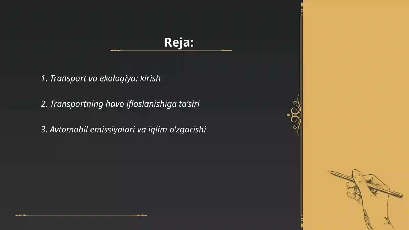 Transport va ekologiya 2
