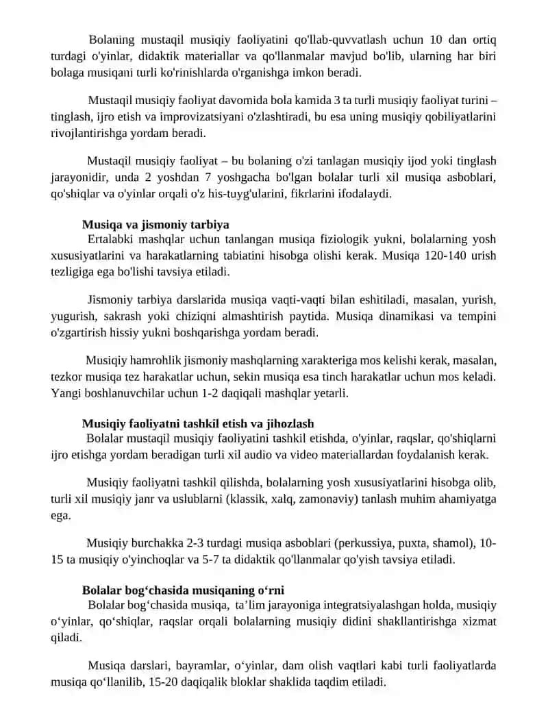Bolalarning mustaqil musiqiy faoliyati 2