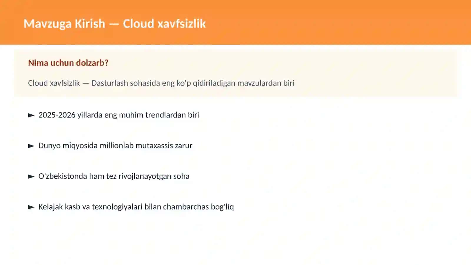 Cloud xavfsizlik 2