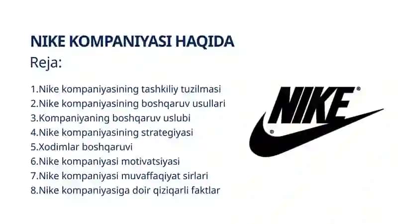Nike kompaniyasi 2