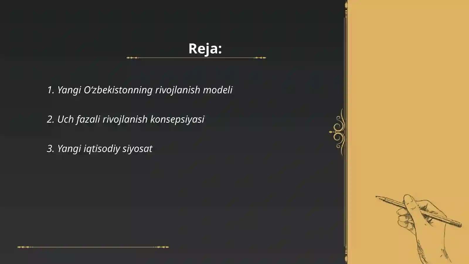 Yangi O'zbekistonning taraqqiyot strategiyasi 2