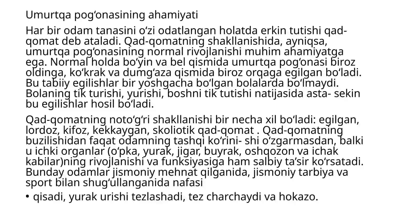 Bolalarda qad-qomatning shakllanishi 2