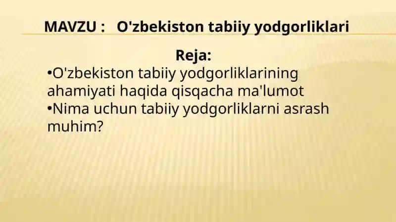 O'zbekiston tabiiy gorliklari 2