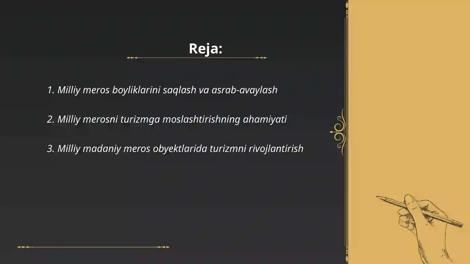 Milliy meros boyliklaridan turizmda foydalanish 2
