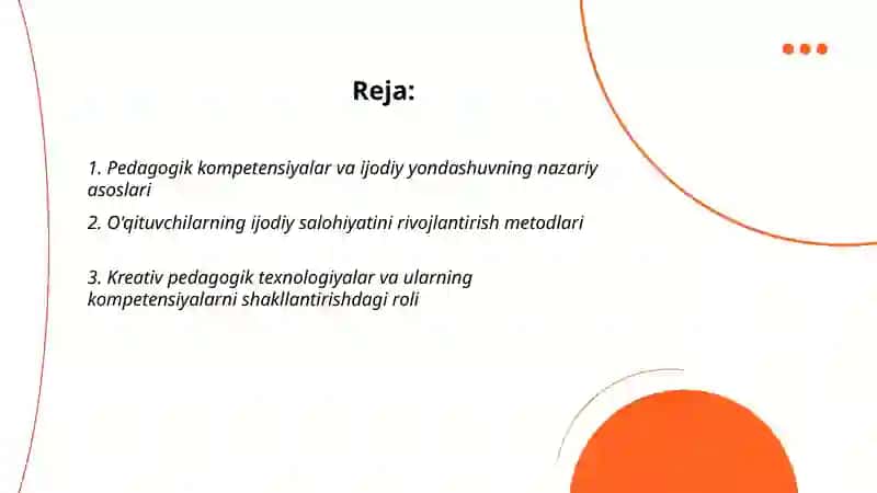 Pedagogik kompetensiyalarni shakillantirishda ijodiy yondashuv 2