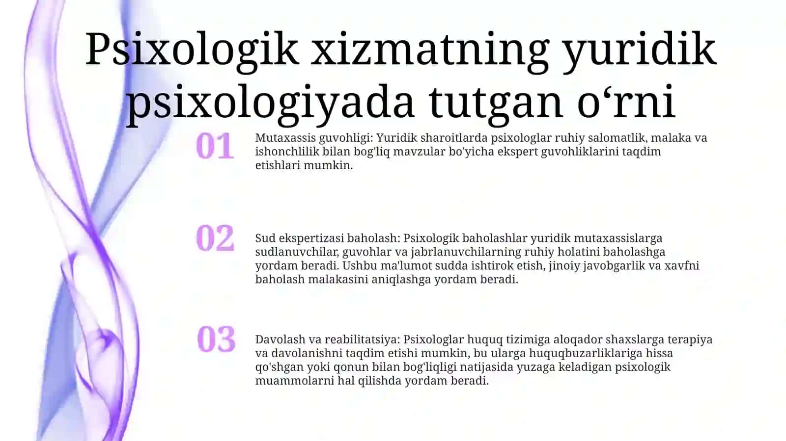Yuridik Psixologiyada Psixologik Xizmat 2