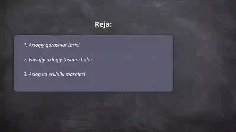 Axloq falsafasi ( Etika ) 2