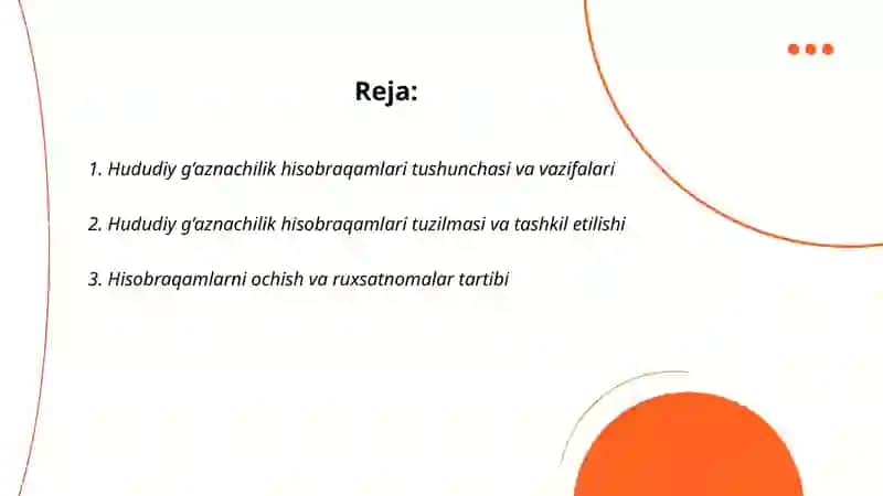 Hududiy g’aznachilik hisobraqamlari 2