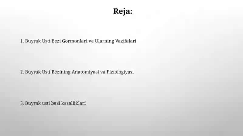 Buyrak usti bezlari 2
