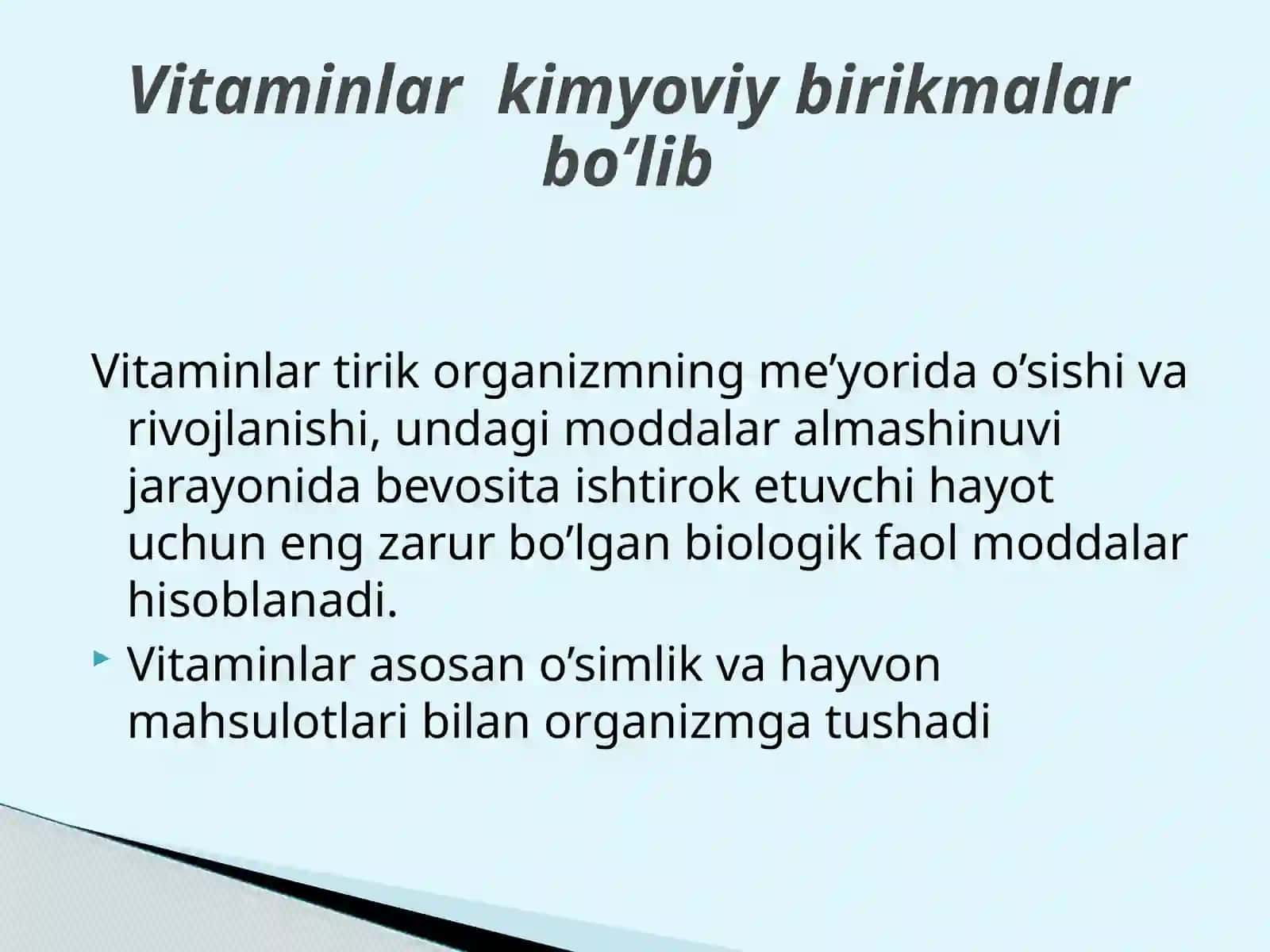VITAMINLAR 2