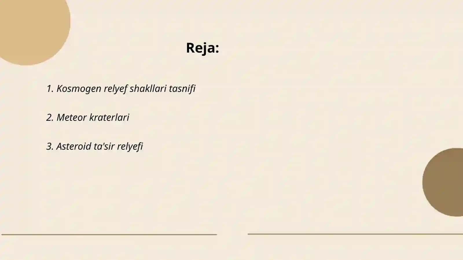Kosmogen relyef shakillari 2