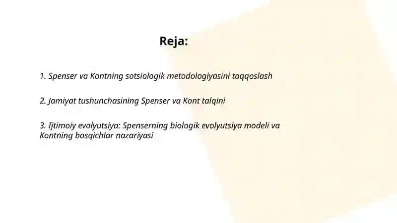 Spenser va Kont sotsiologik qiyosiy tahlili 2