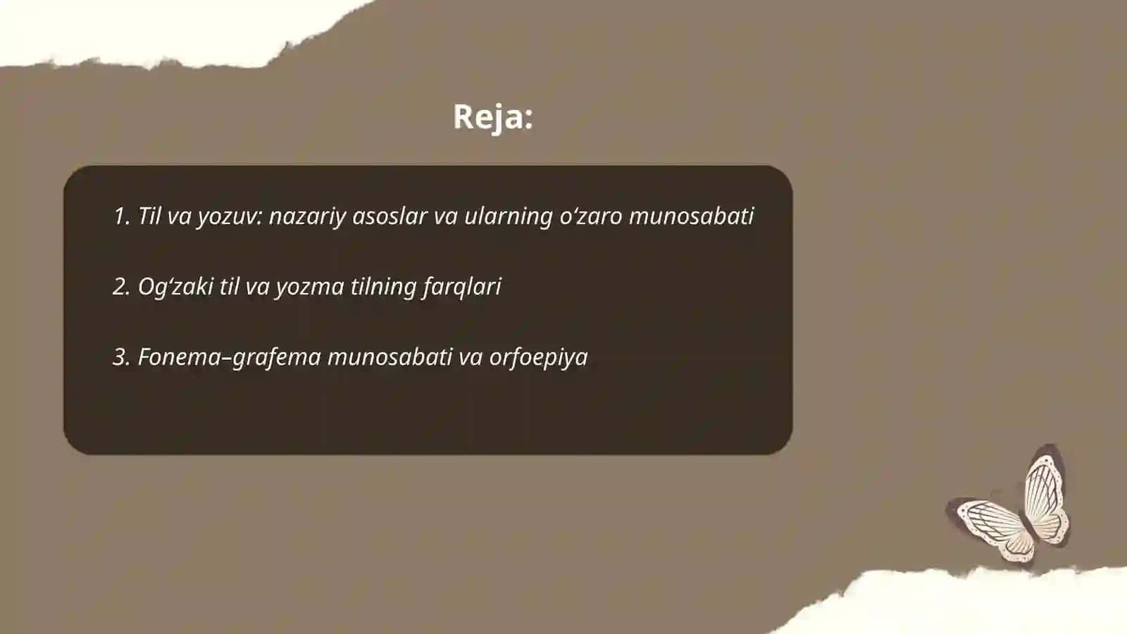 Til va yozuv ularning oʻzaro munosabatlari 2