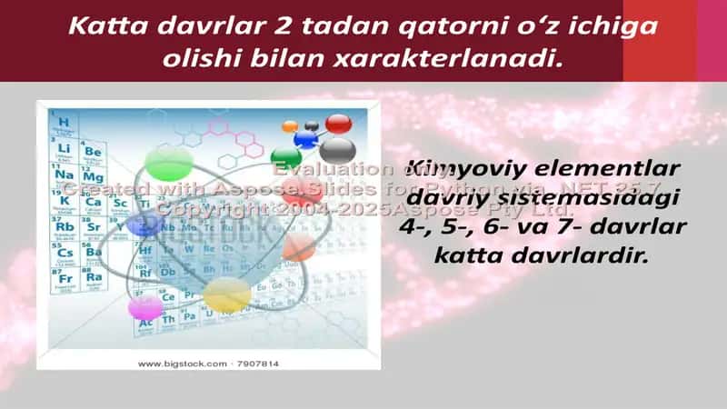 Katta davr elementlarining atom tuzilishi 2