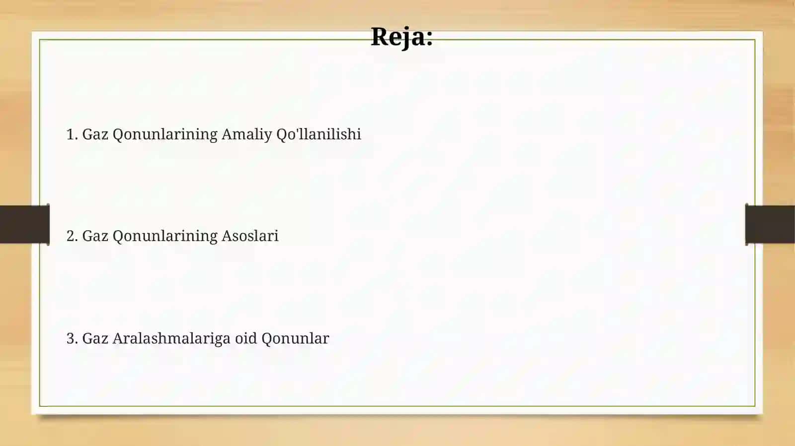 Gaz Qonunlarining Amaliy Qo'llanilishi 2
