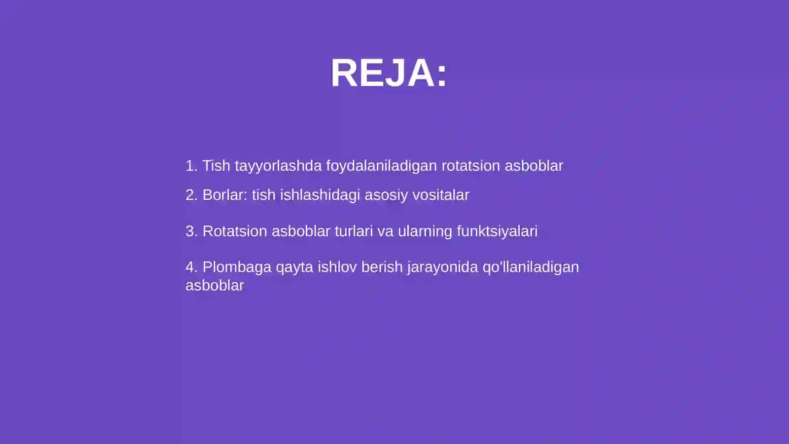 Tish tayyorlashda foydalaniladigan rotatsion asboblar 2