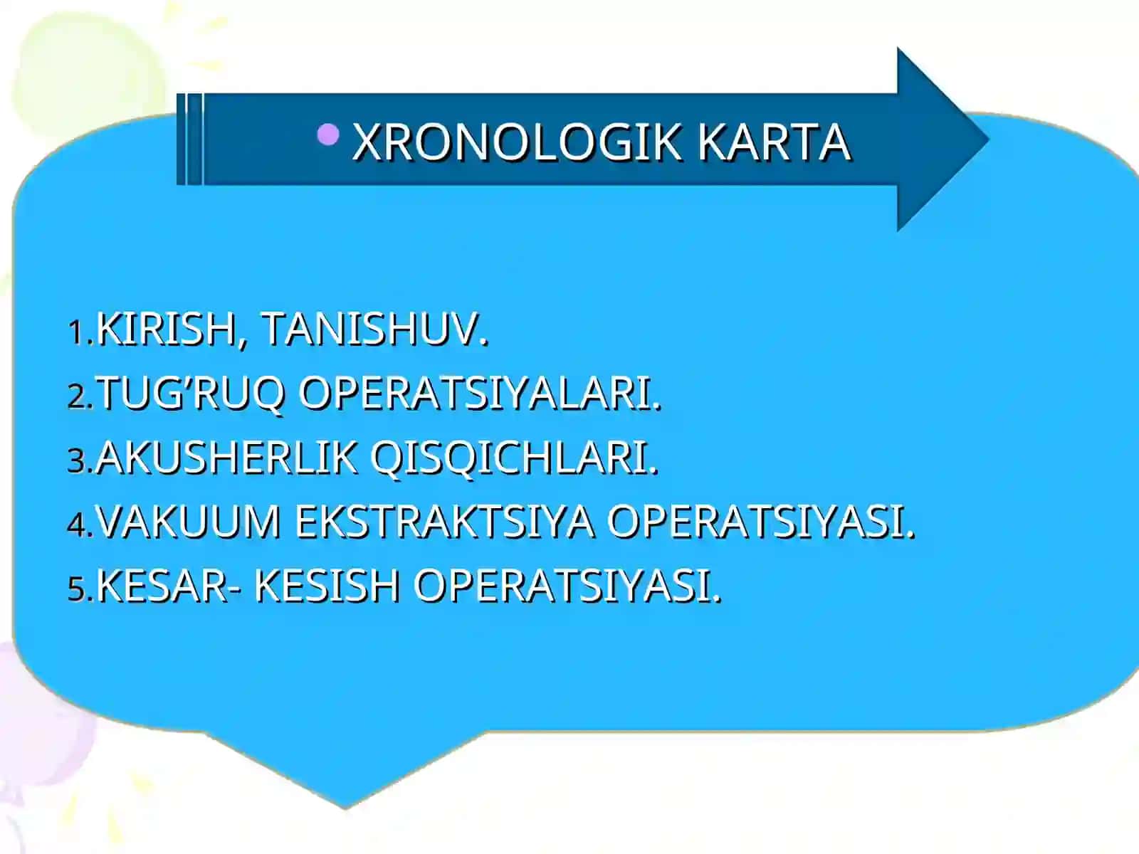 Tug’ruqni amalga oshiruvchi operastiyalar 2