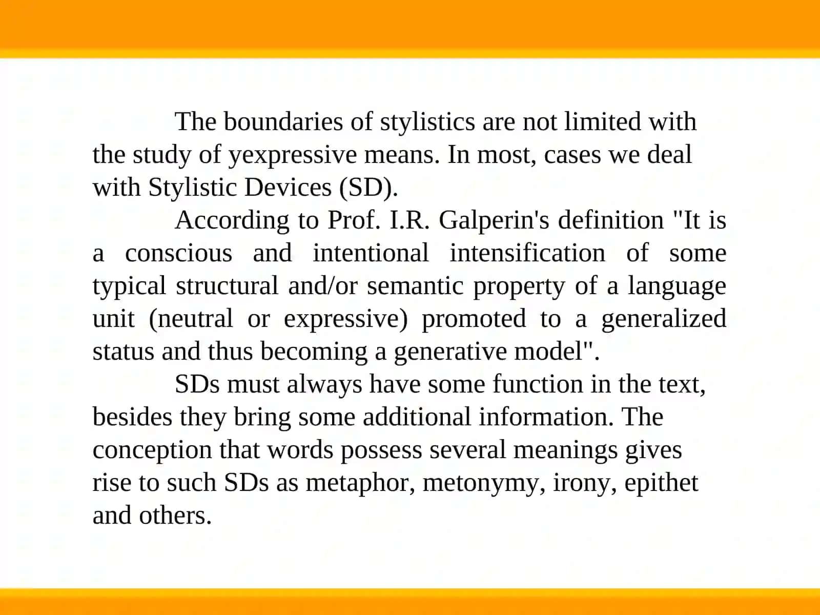 Classification of Stylistic Devices 2