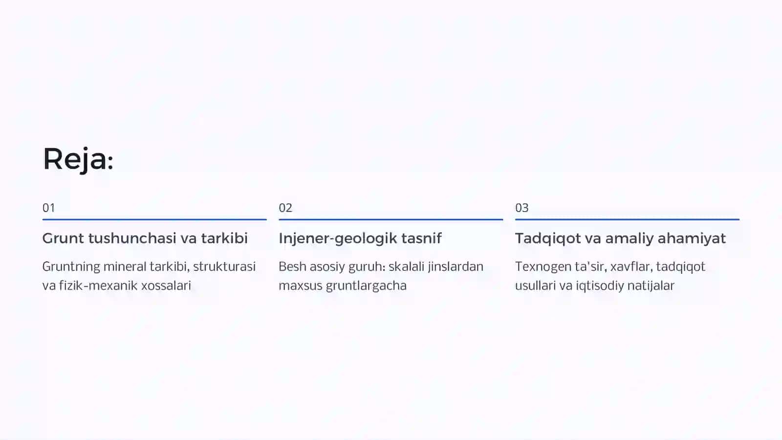 Gruntlarning injener-geologik xususiyatlari va tasnifi 2