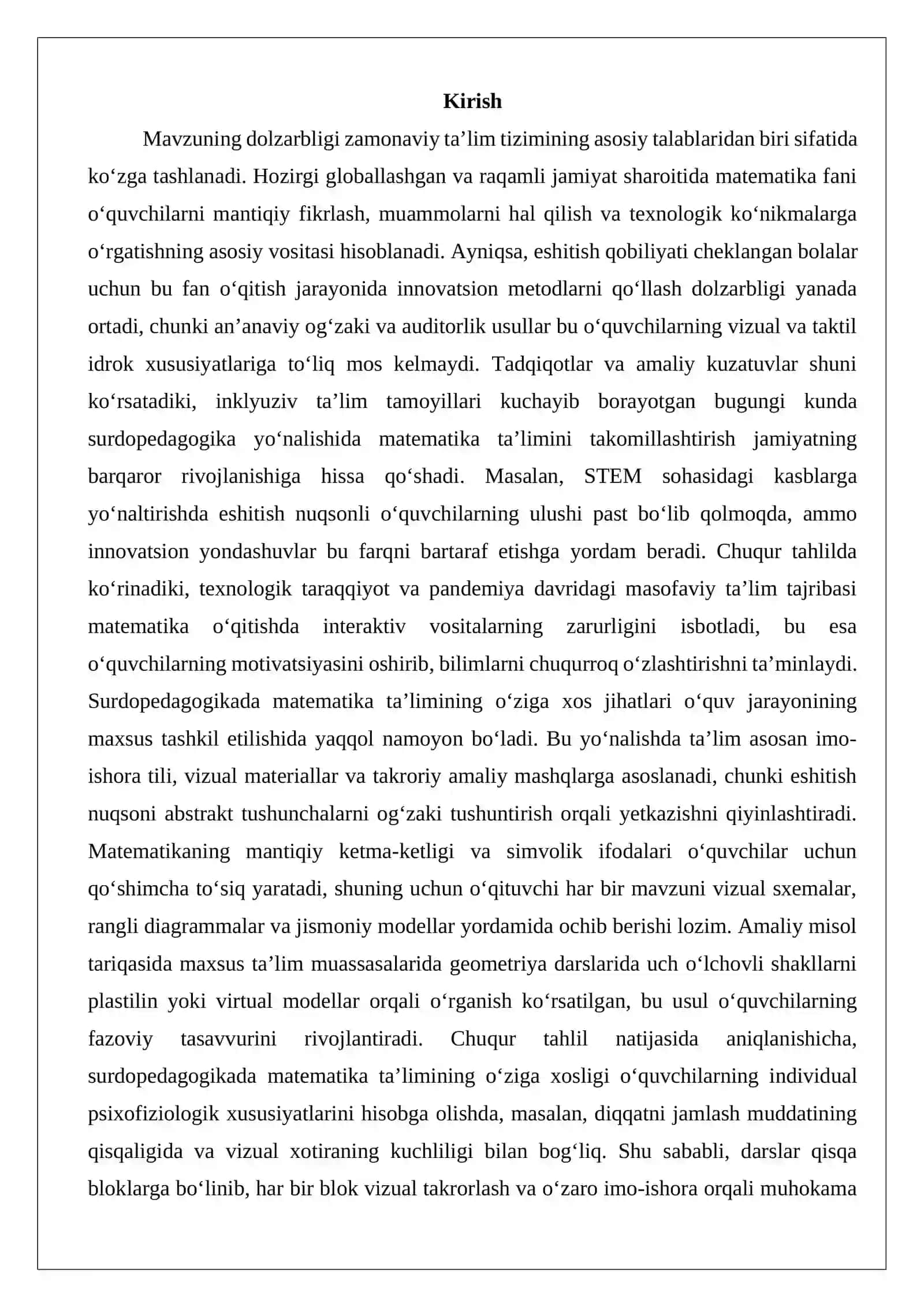 Innovatsion matematika o‘qitish metodi 2